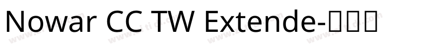 Nowar CC TW Extende字体转换
